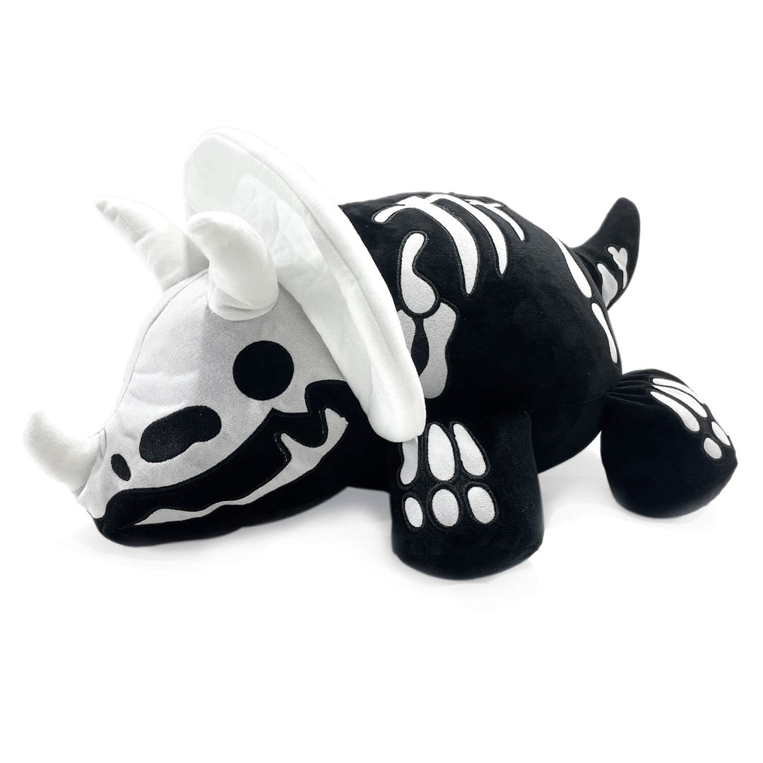 Womple Studios DinoGlows MEGA Triceratops reversible plush dinosaur fossil skeleton