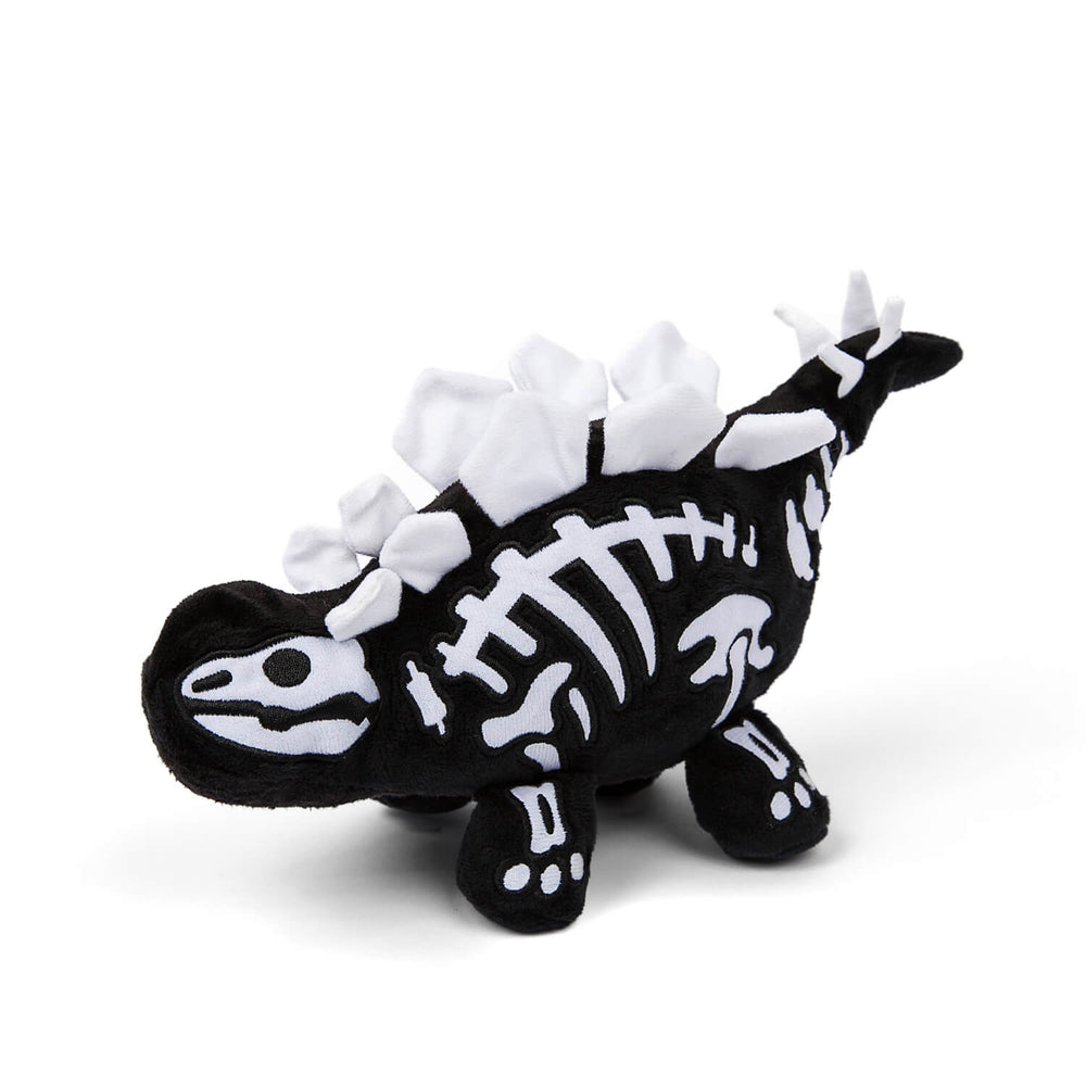 Womple Studios DinoGlow Stegosaurus reversible plush dinosaur fossil skeleton