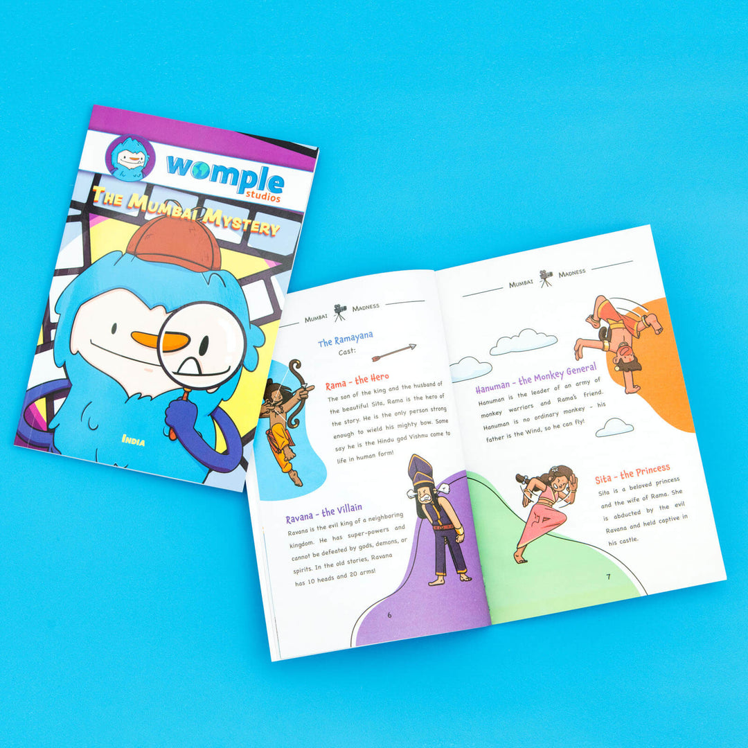 Womple Studios WompleBox: India photograph of illustrated book