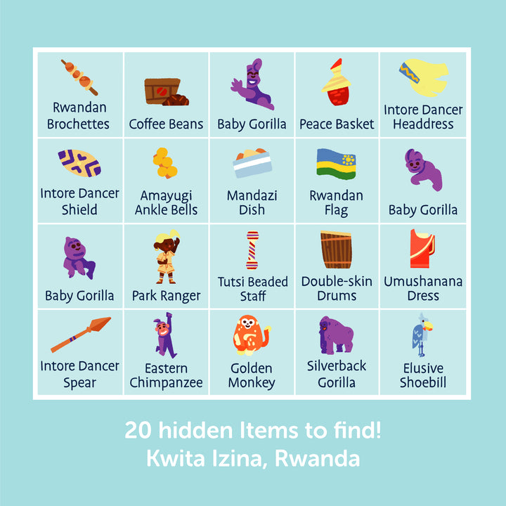 Seek-N-Find Puzzle: Rwanda, Kwita Izina Festival