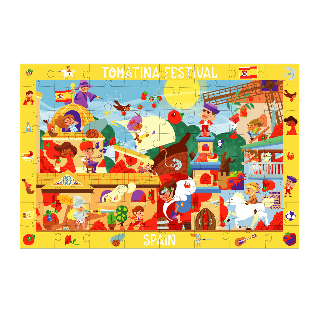 Seek-N-Find Puzzle: Spain, Tomatina Festival