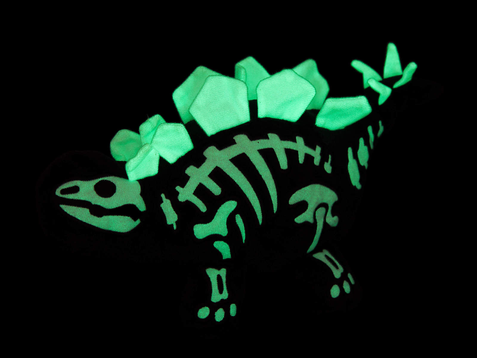 Stegosaurus DinoGlow glowing in the dark skeleton