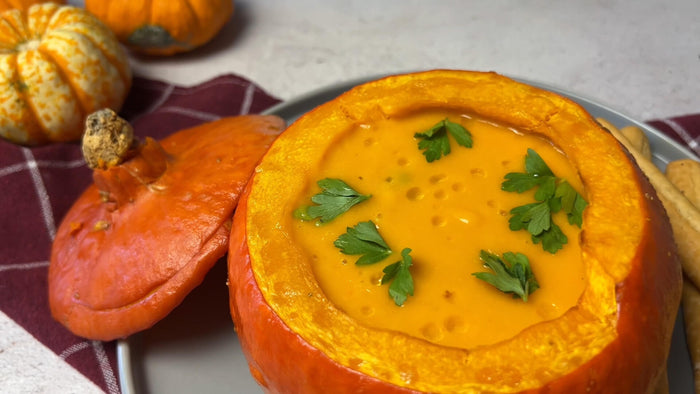 German Pumpkin Soup Recipe - KÜRBISSUPPE
