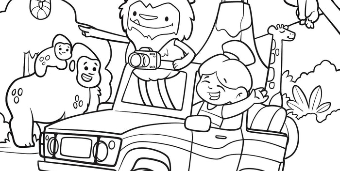 African Safari Coloring Page
