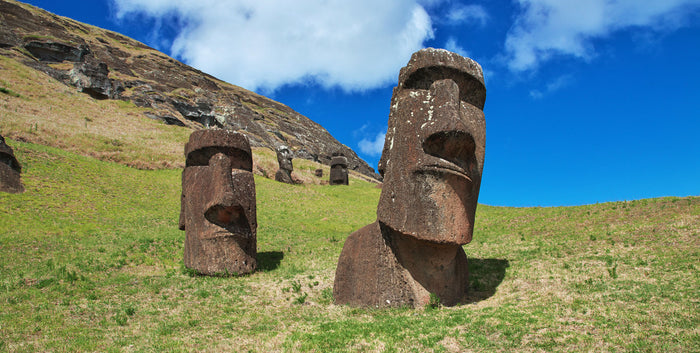 Paper Moai Sculpture