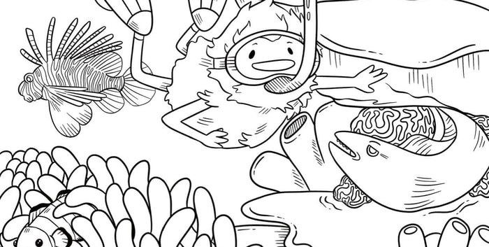 The Great Barrier Reef Coloring Page