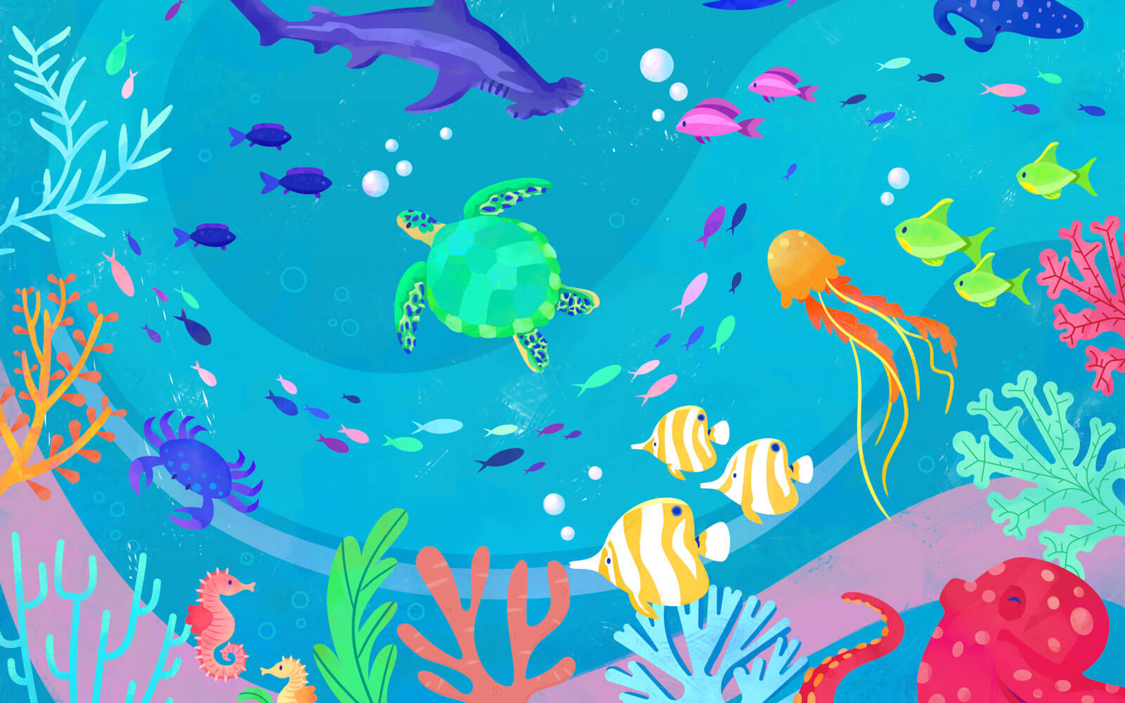 Womple Studios background image of an ocean scene