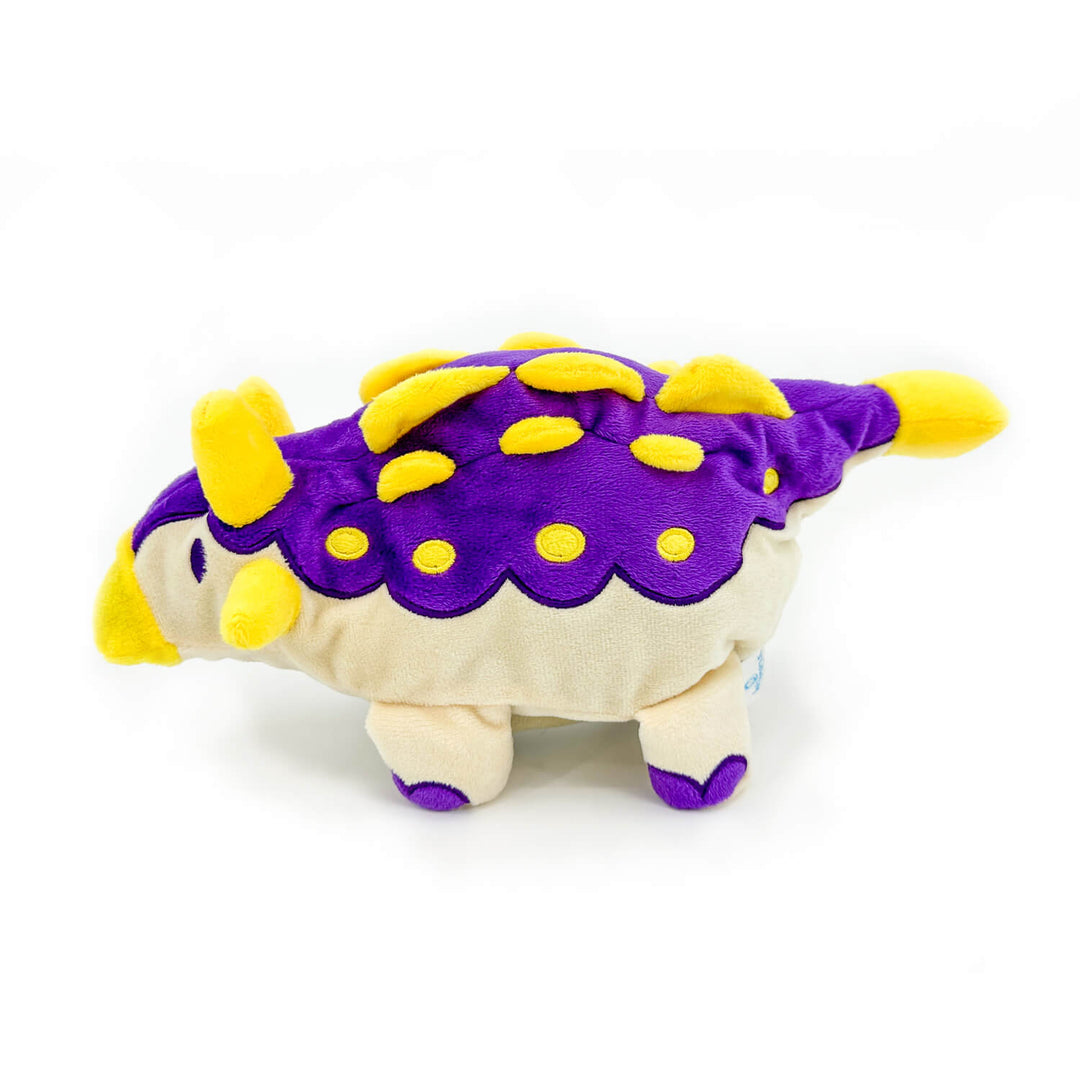 Womple Studios DinoGlows Ankylosaurus, plush dinosaur side view