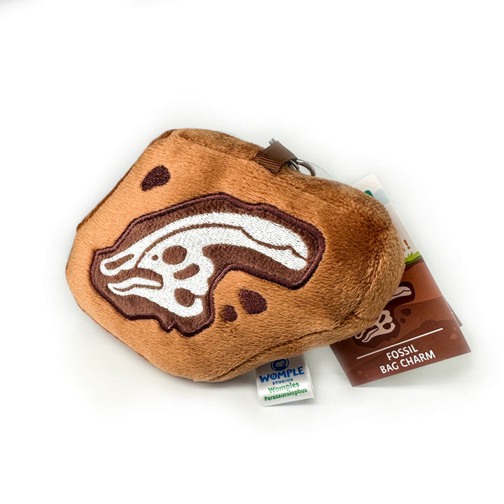 Fossil Bag Charm - Parasaurolophus