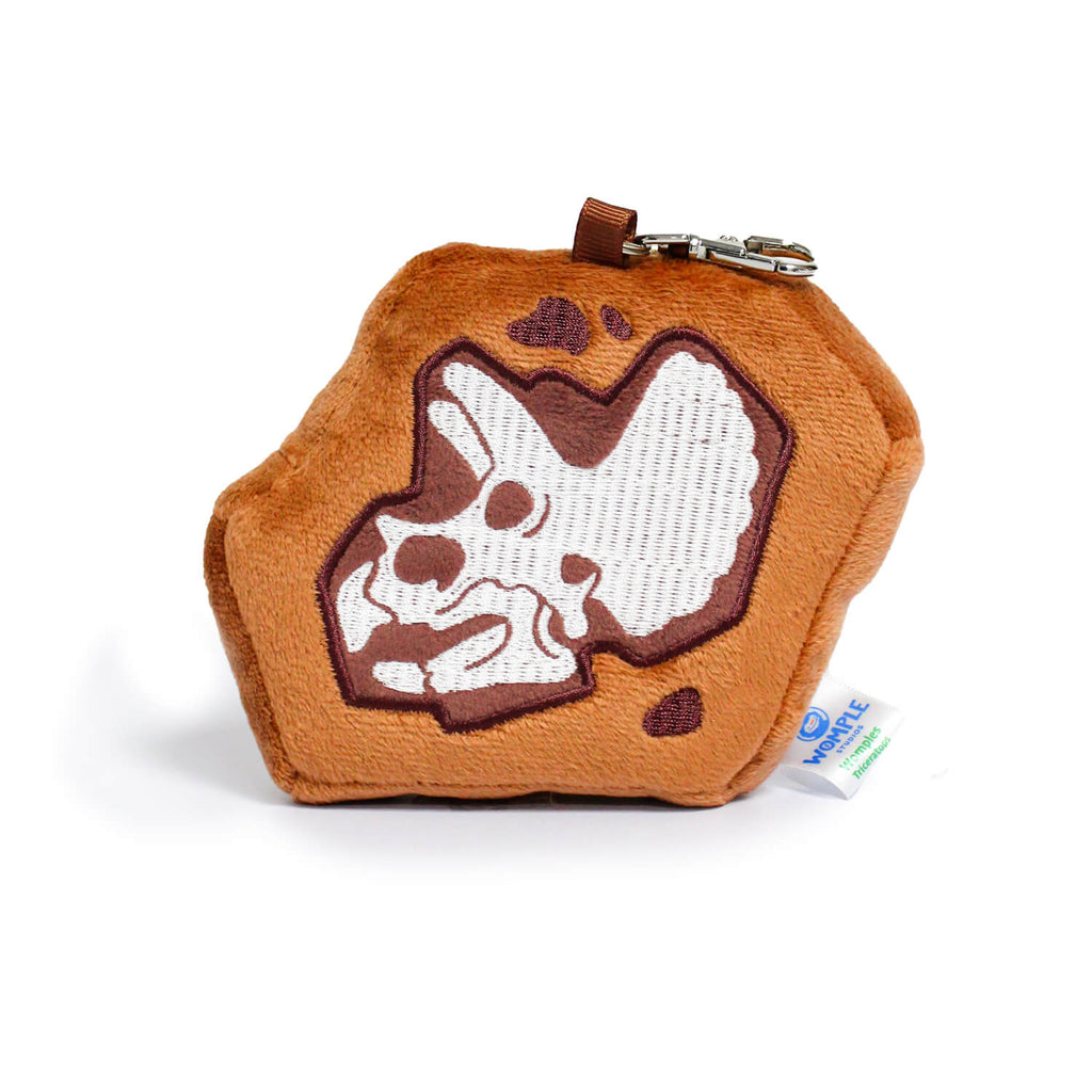 Fossil Bag Charm Triceratops