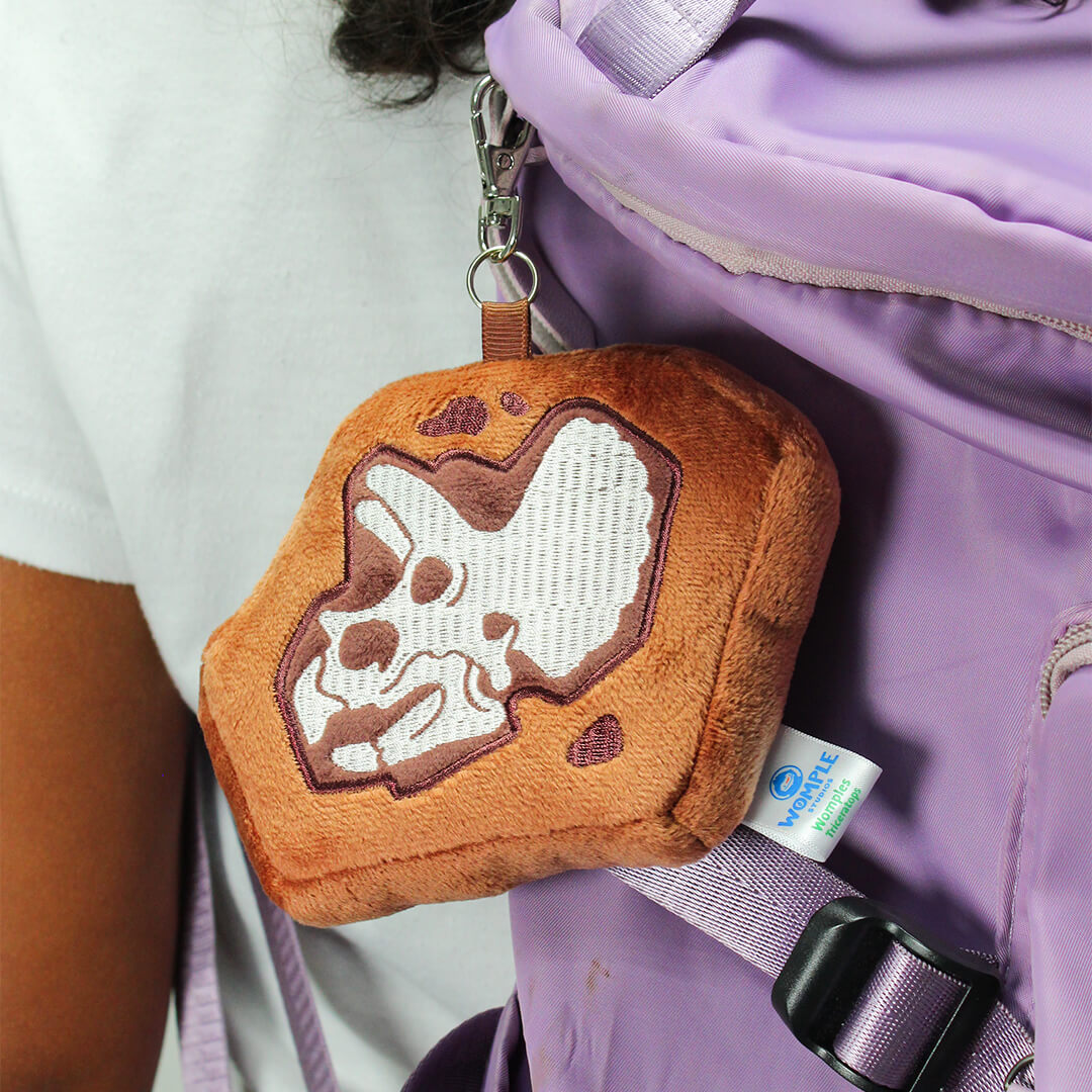Fossil Bag Charm - Triceratops