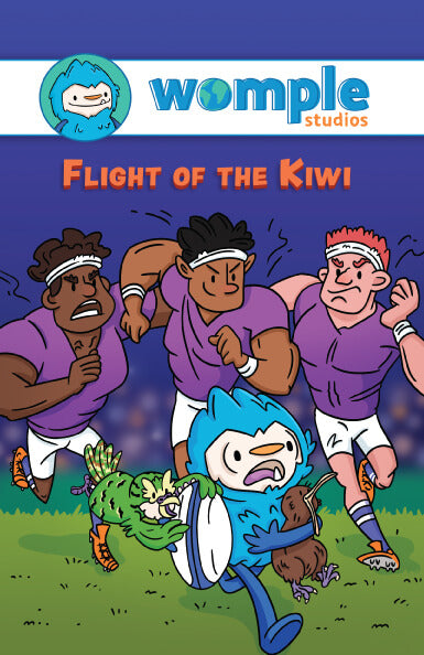 WompleBox: Flight of the Kiwi book, front cover