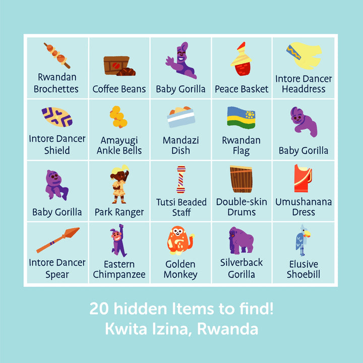 Seek-N-Find Puzzle: Rwanda, Kwita Izina Festival (KEEP edition)