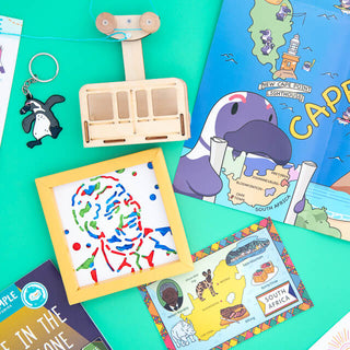 WompleBox geography subscription box for kids: Cape Town, South Africa