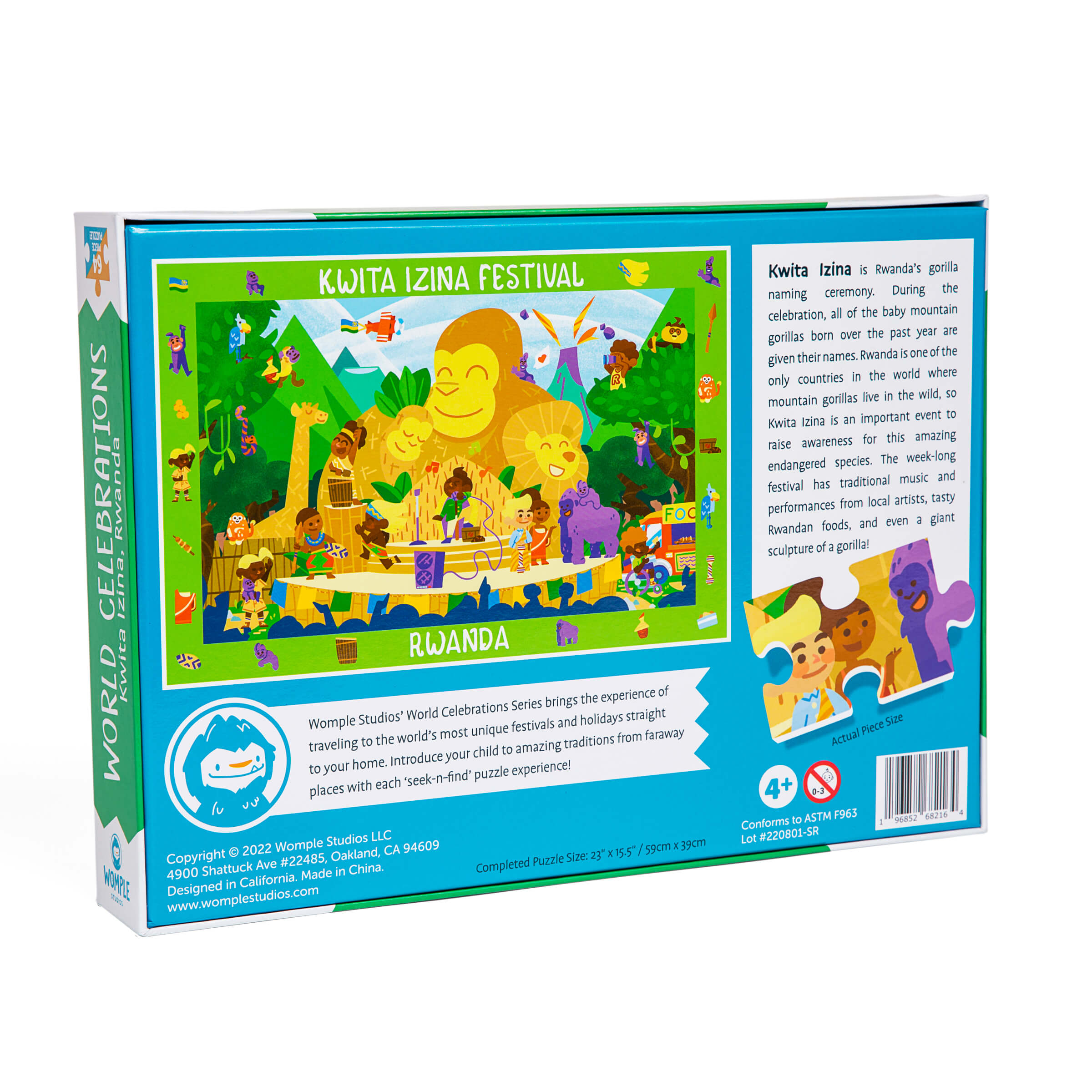 Nieves Puzzle ユトレヒト / Utrecht Seek-N-Find Puzzle: Rwanda, Kwita Izina Festival – Womple