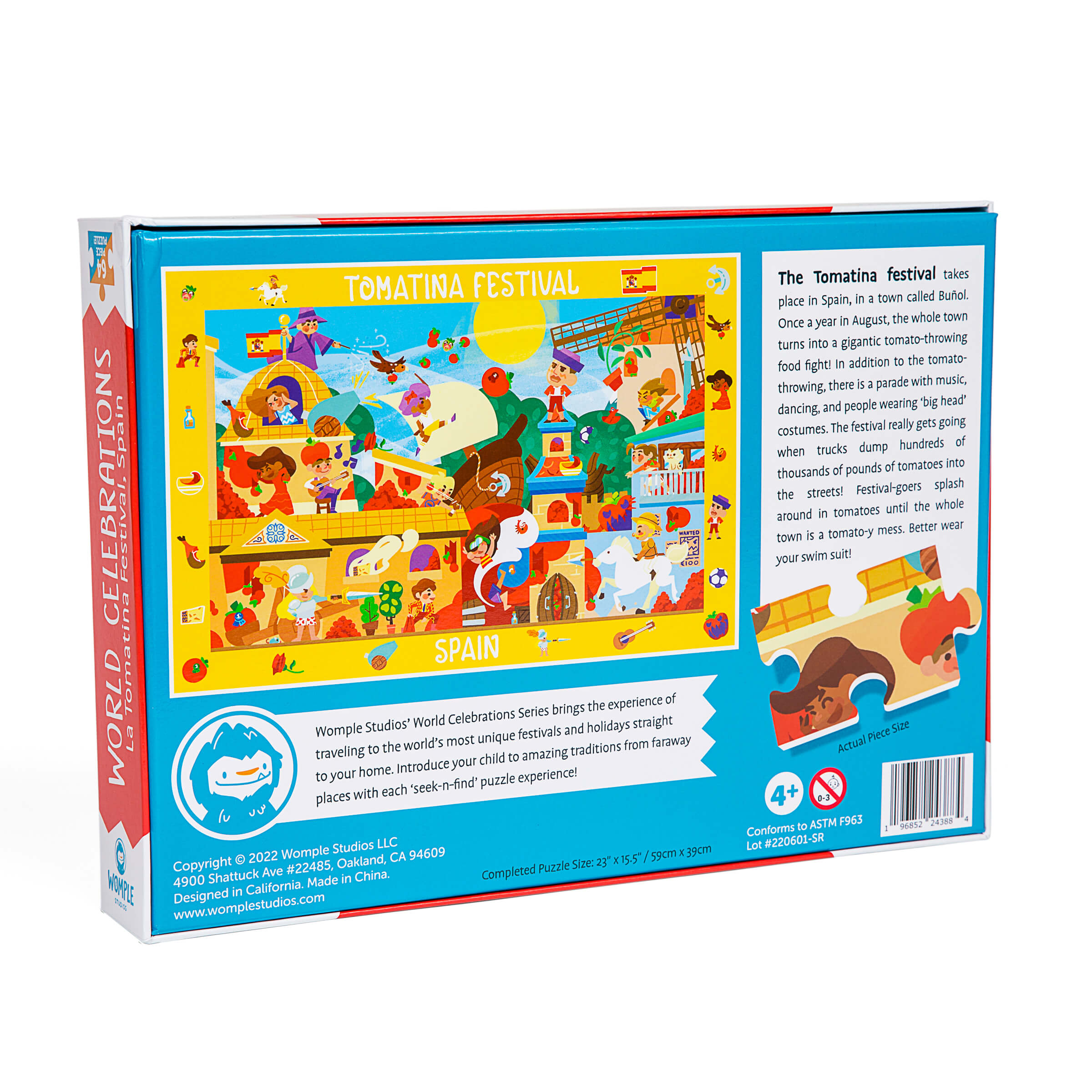 Seek-N-Find Puzzle: Spain, Tomatina Festival – Womple Studios