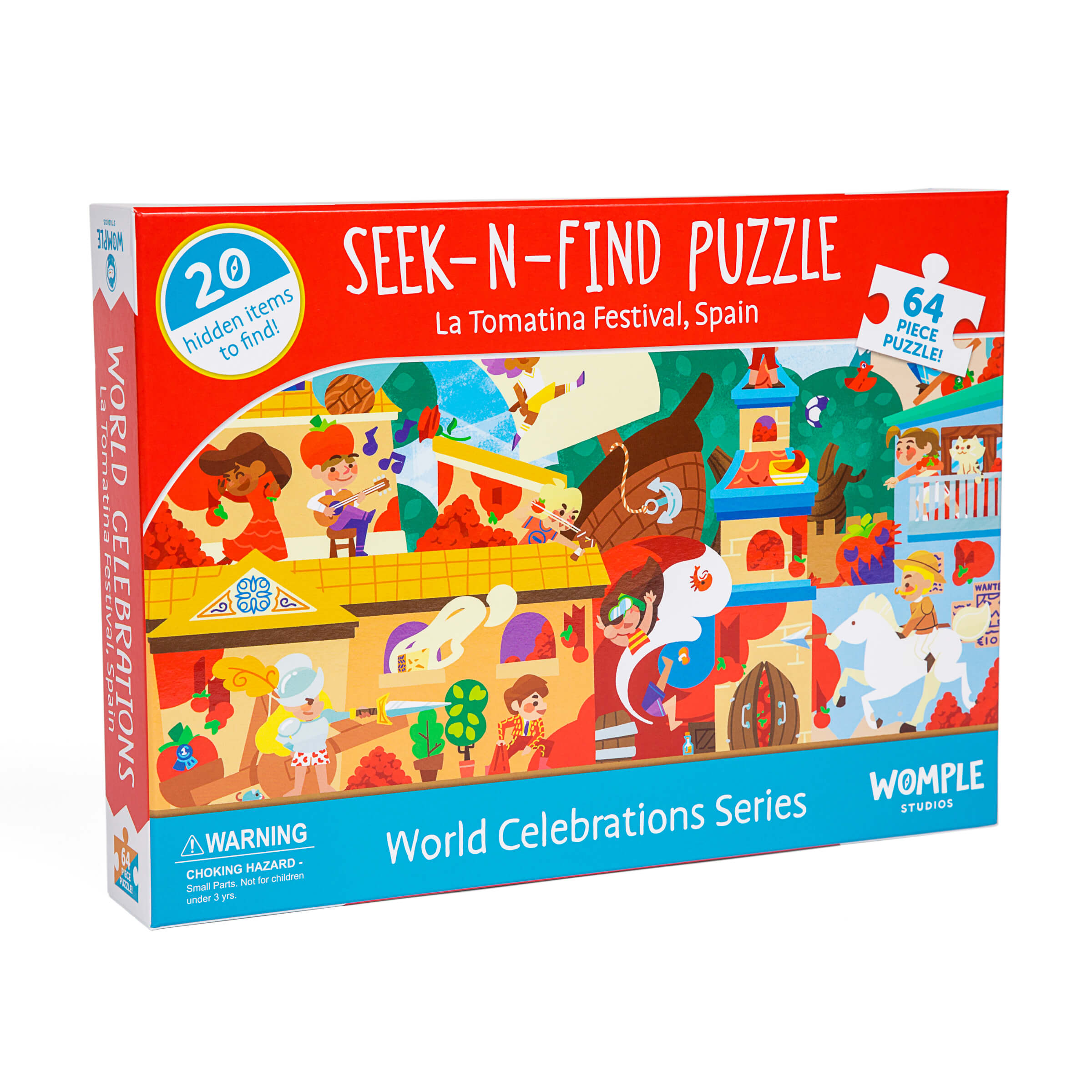 Seek-N-Find Puzzle: Spain, Tomatina Festival – Womple Studios